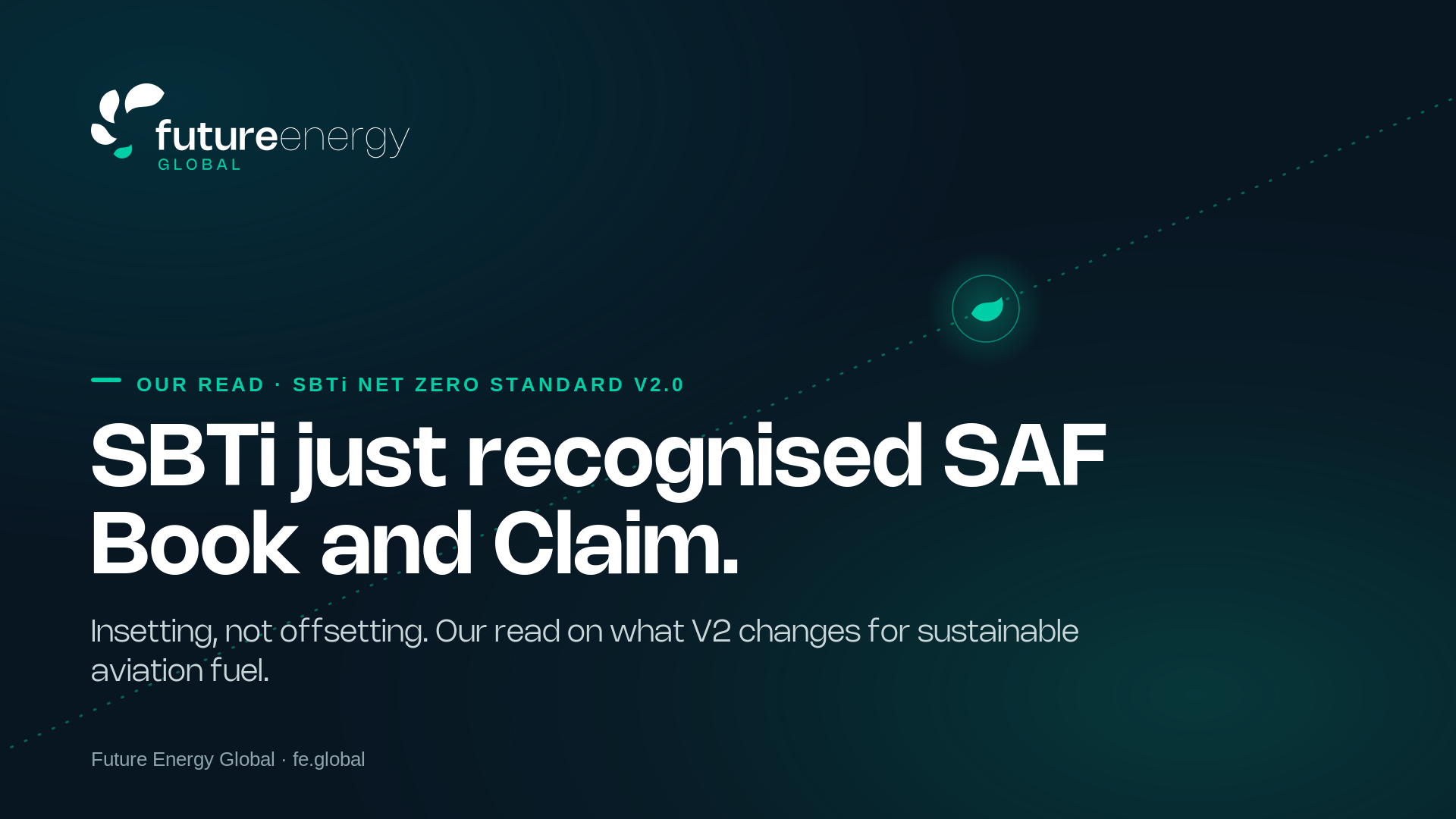 Future Energy Global — SBTi Net Zero Standard V2.0 article cover